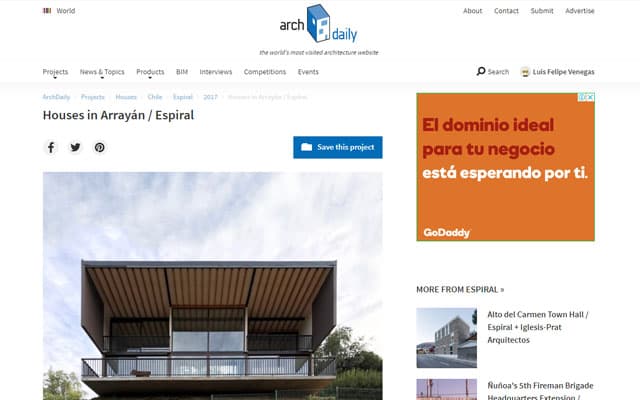 Archdaily – Plataforma Arquitectura / Casas Arrayán